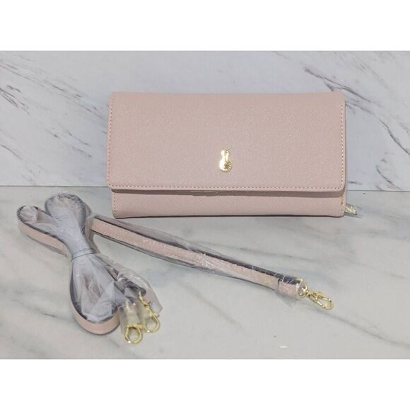 London Fog Women's Pink Wrist Strap Or Shoulder Strap Handbag New W/o Tags - Picture 1 of 6